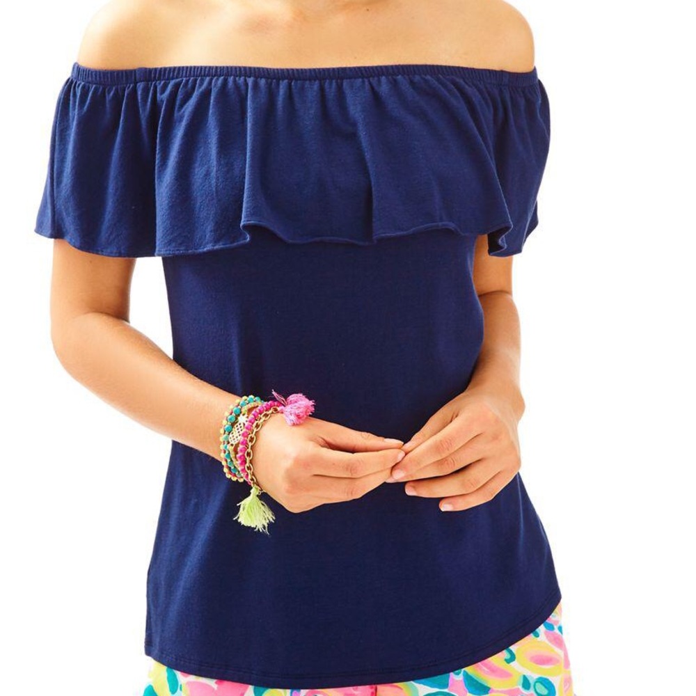 Lilly Pulitzer | La Fortuna top True navy